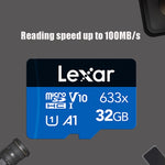 Scheda di memoria del registratore di guida della scheda TF di memoria del telefono cellulare ad alta velocità Lexar 633x 32 GB, 32GB