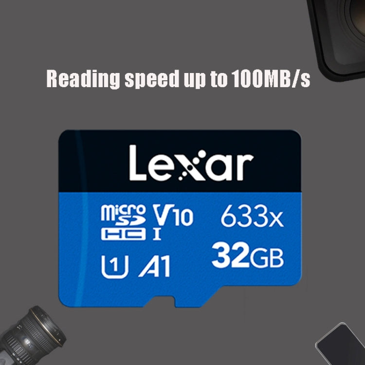 Scheda di memoria del registratore di guida della scheda TF di memoria del telefono cellulare ad alta velocità Lexar 633x 32 GB, 32GB