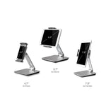 Supporto da tavolo universale in alluminio per smartphone e table