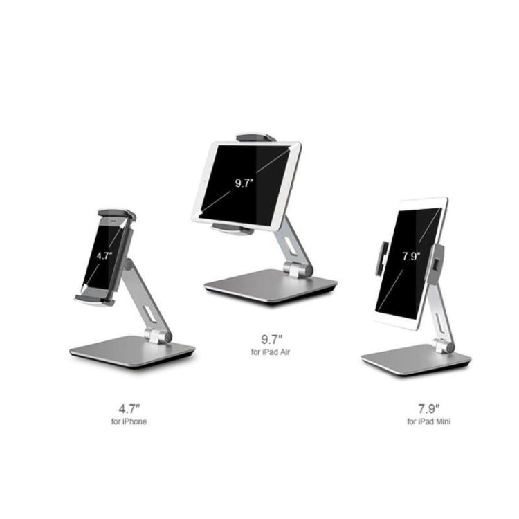 Supporto da tavolo universale in alluminio per smartphone e table