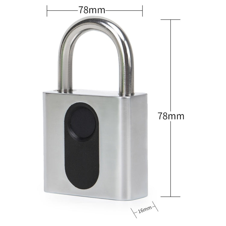 Lucchetto per porta USB ricaricabile Lucchetto per impronte digitali Sblocco rapido Blocco di sicurezza in metallo intelligente senza chiave, Keyless Smart Metal Lock