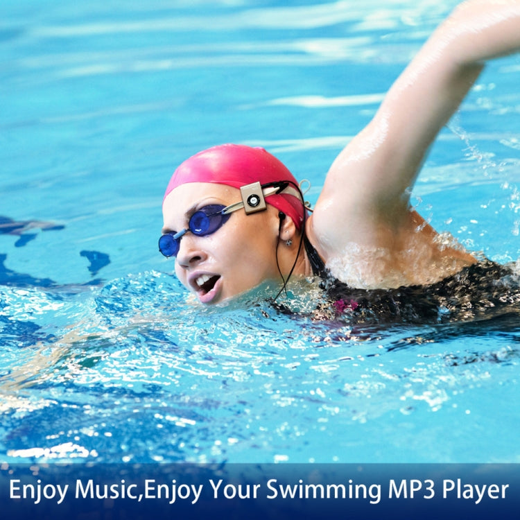 IPX8 Impermeabile Nuoto Immersione Sport Lettore musicale MP3 con clip e auricolare, supporto FM, 4GB, 8GB