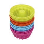 Stampo per gelatina da forno a forma di filo da 12 pezzi Stampo per ciambella per muffin e cupcake in silicone per budino, Thread Shape