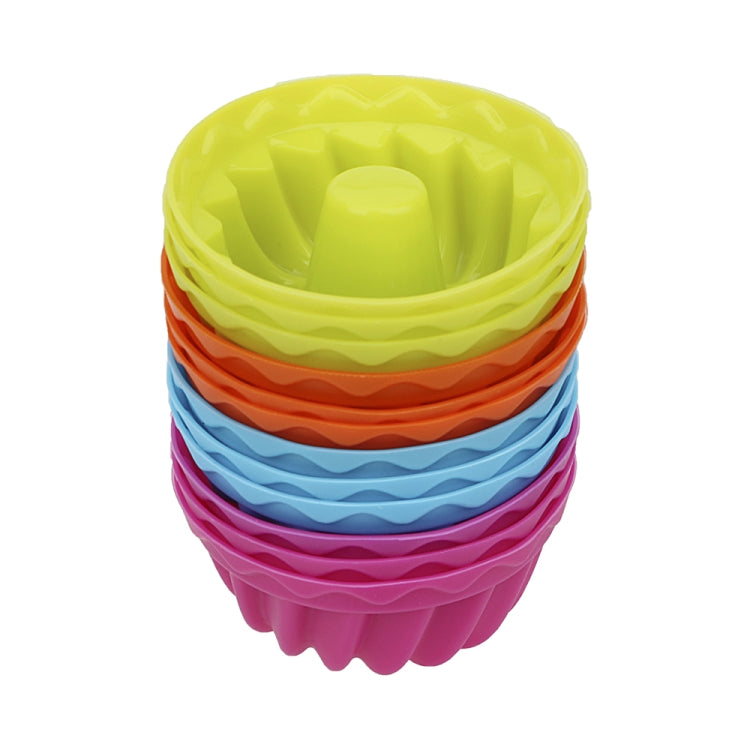 Stampo per gelatina da forno a forma di filo da 12 pezzi Stampo per ciambella per muffin e cupcake in silicone per budino, Thread Shape