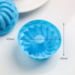 Stampo per gelatina da forno a forma di filo da 12 pezzi Stampo per ciambella per muffin e cupcake in silicone per budino, Thread Shape