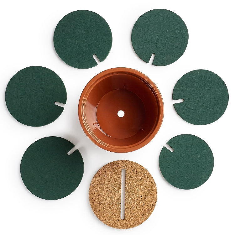 Novità Sottobicchiere per cactus fai-da-te Tappetino per tè isolante antiscivolo Home Storage Decorazione multifunzione per desktop, Cactus Coaster