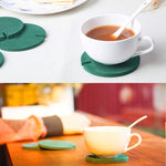Novità Sottobicchiere per cactus fai-da-te Tappetino per tè isolante antiscivolo Home Storage Decorazione multifunzione per desktop, Cactus Coaster
