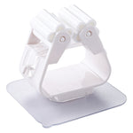 Supporto per mop Supporto per organizer a parete Cucina per la casa Bagno Adesivo Portaoggetti per scopa Appendiabiti con gancio per clip, Clip Hook White