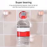 Supporto per mop Supporto per organizer a parete Cucina per la casa Bagno Adesivo Portaoggetti per scopa Appendiabiti con gancio per clip, Clip Hook White