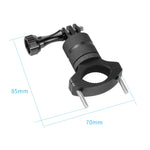 Staffa di montaggio per bicicletta in lega di alluminio Clip per bicicletta per action camera, Black, Red, Blue