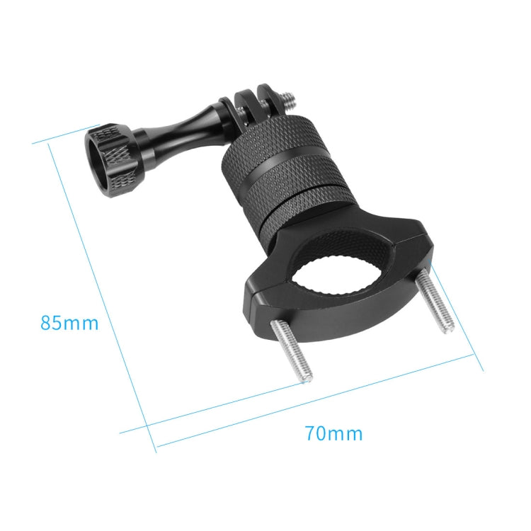 Staffa di montaggio per bicicletta in lega di alluminio Clip per bicicletta per action camera, Black, Red, Blue