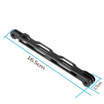 Braccio di estensione in alluminio con prolunga per fotocamera da 16,5 cm per action camera, Red, Blue, Black