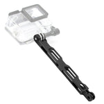 Braccio di estensione in alluminio con prolunga per fotocamera da 16,5 cm per action camera, Red, Blue, Black