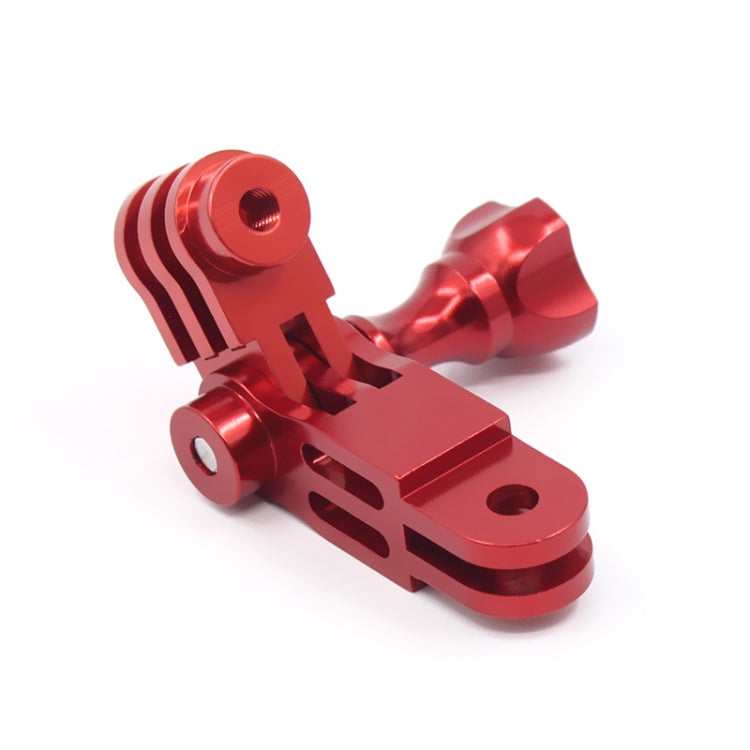 Adattatore universale a 360 gradi per braccio di regolazione a tre vie in lega di alluminio per action camera, Red, Blue, Black
