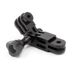 Adattatore universale a 360 gradi per braccio di regolazione a tre vie in lega di alluminio per action camera, Red, Blue, Black