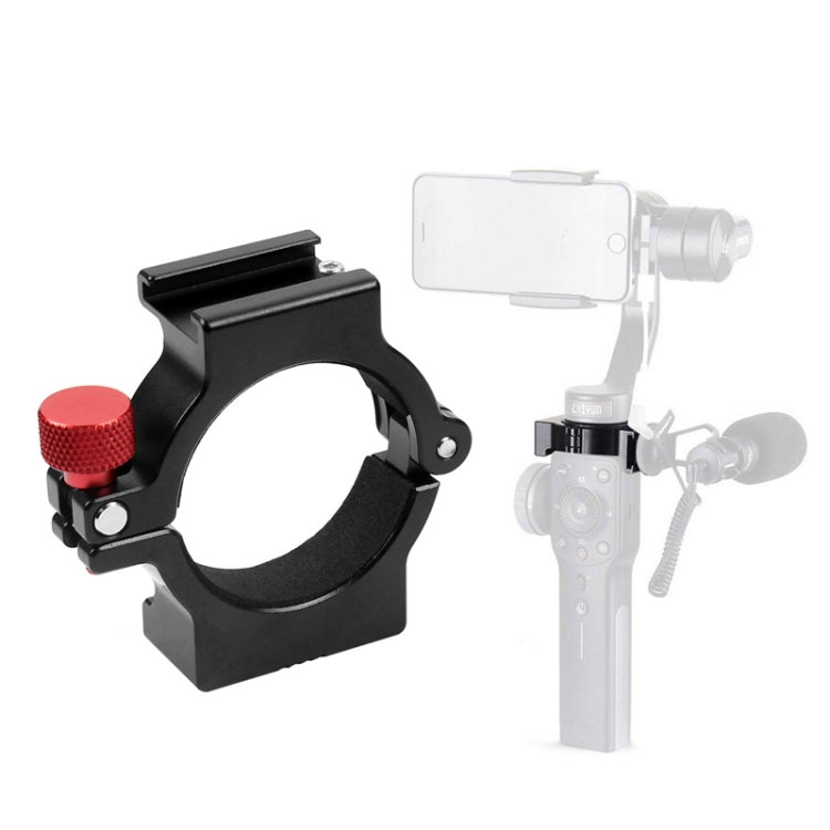 Supporto per microfono con anello adattatore per slitta calda per stabilizzatore cardanico Zhiyun Smooth a 4 maniglie