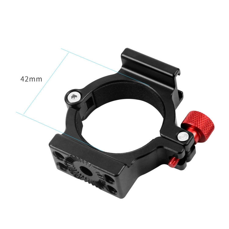 Supporto per microfono con anello adattatore per slitta calda per stabilizzatore cardanico Zhiyun Smooth a 4 maniglie