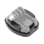 Base di montaggio per treppiede a sgancio rapido in alluminio a 4 fori per fotocamera sportiva, Black, Black Embedded Nut