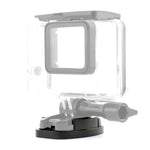Base di montaggio per treppiede a sgancio rapido in alluminio a 4 fori per fotocamera sportiva, Black, Black Embedded Nut