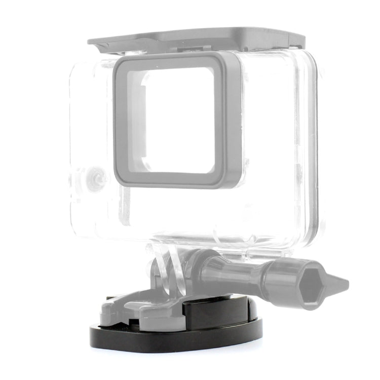 Base di montaggio per treppiede a sgancio rapido in alluminio a 4 fori per fotocamera sportiva, Black, Black Embedded Nut
