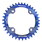 Parti della piastra dentata per bicicletta MTB 104BCD per corona rotonda stretta e larga MOTSUV, Disk 32T, Disk 34T, Disk 36T, Disk 38T, Elliptic plate  32T