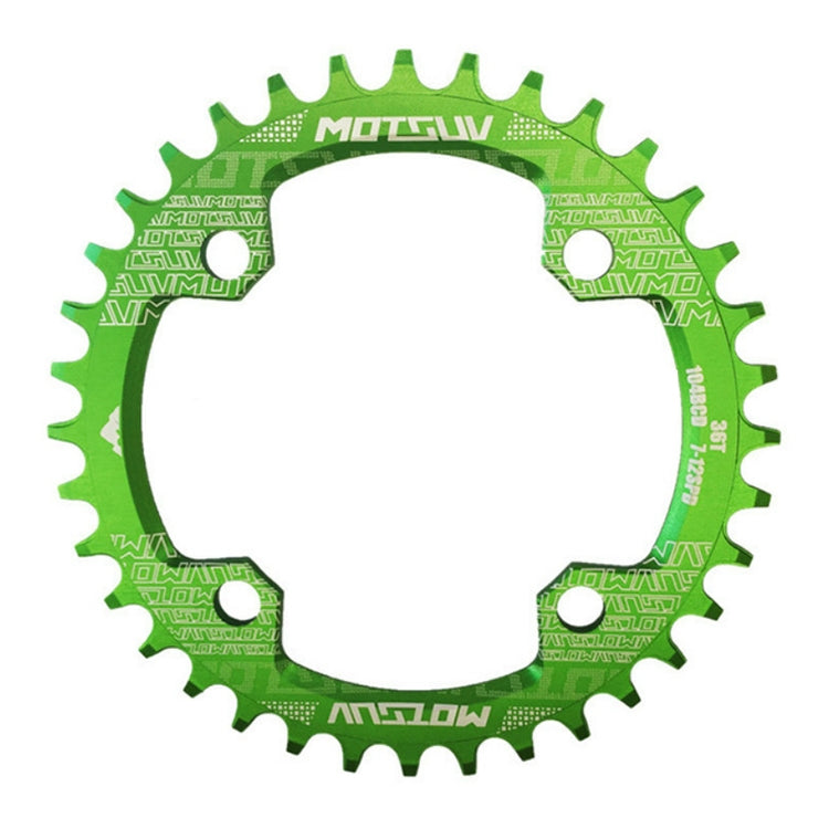 Parti della piastra dentata per bicicletta MTB 104BCD per corona rotonda stretta e larga MOTSUV, Disk 32T, Disk 34T, Disk 36T, Disk 38T, Elliptic plate  32T