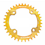 Parti della piastra dentata per bicicletta MTB 104BCD per corona rotonda stretta e larga MOTSUV, Disk 32T, Disk 34T, Disk 36T, Disk 38T, Elliptic plate  32T