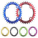 Parti della piastra dentata per bicicletta MTB 104BCD per corona rotonda stretta e larga MOTSUV, Elliptic plate 34T, Elliptic plate 36T, Elliptic plate 38T