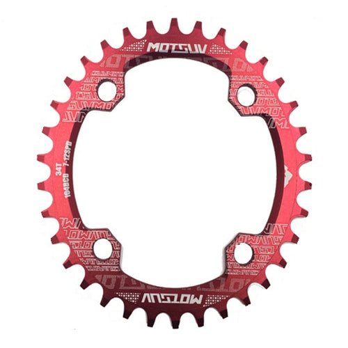 Parti della piastra dentata per bicicletta MTB 104BCD per corona rotonda stretta e larga MOTSUV, Elliptic plate 34T, Elliptic plate 36T, Elliptic plate 38T