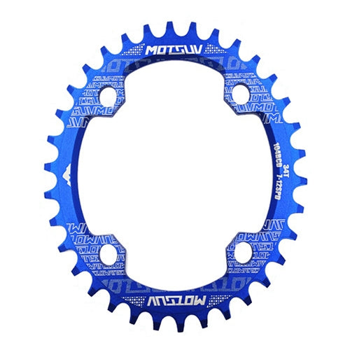 Parti della piastra dentata per bicicletta MTB 104BCD per corona rotonda stretta e larga MOTSUV, Elliptic plate 34T, Elliptic plate 36T, Elliptic plate 38T