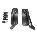 Specchietto retrovisore modificato per moto in alluminio quadrato antiriflesso, Anti-glare