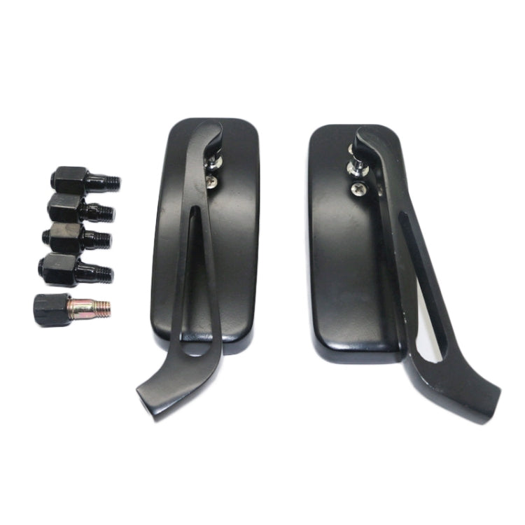 Specchietto retrovisore modificato per moto in alluminio quadrato antiriflesso, Anti-glare