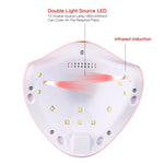 Lampada UV LED da 36 W per asciugare le unghie, 12 LED, per la polimerizzazione della macchina per unghie, timer anni '30/'60/'99, connettore USB