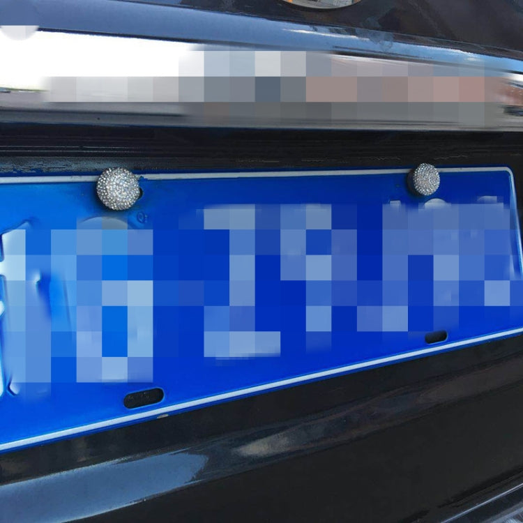 Modifica targa auto Tappo a vite Viti antifurto con guarnizione solida tempestata di diamanti