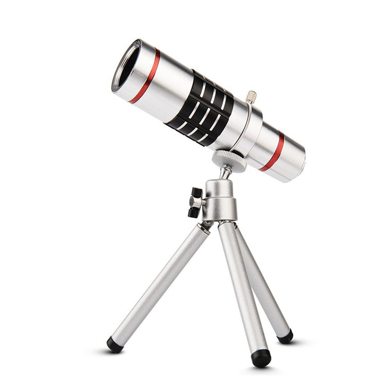 Bolanke Telescopio da esterno Accessori per telefoni cellulari Teleobiettivo da ripresa con clip metallica universale, 12X, 18X