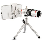 Bolanke Telescopio da esterno Accessori per telefoni cellulari Teleobiettivo da ripresa con clip metallica universale, 12X, 18X