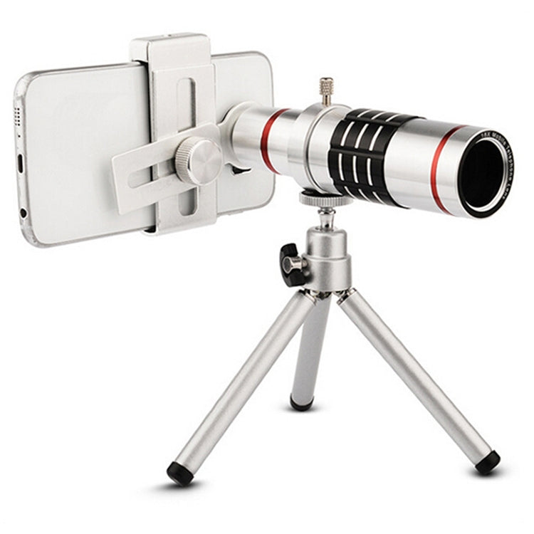 Bolanke Telescopio da esterno Accessori per telefoni cellulari Teleobiettivo da ripresa con clip metallica universale, 12X, 18X