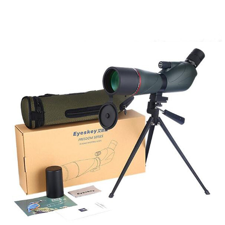 15-45X60 Zoom Telescopio a lente singola Binocolo monoculare ad alta definizione Occhiali da vista per birdwatching all'aperto, 15-45X60 Green, 15-45X60 Black