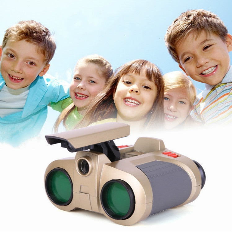 Binocolo 4X30 per visione notturna per bambini con telescopio con messa a fuoco regolabile, 4X30