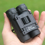 Telescopio compatto 8X21 Telescopio per visione notturna binoculare HD con pellicola verde ottica completa a basso livello di luce, 8X21