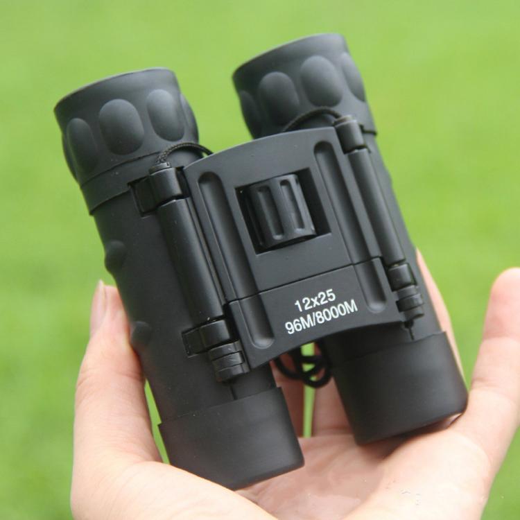 Binocolo tascabile HD ad alta potenza per visione notturna con telescopio 12X25, 12X25