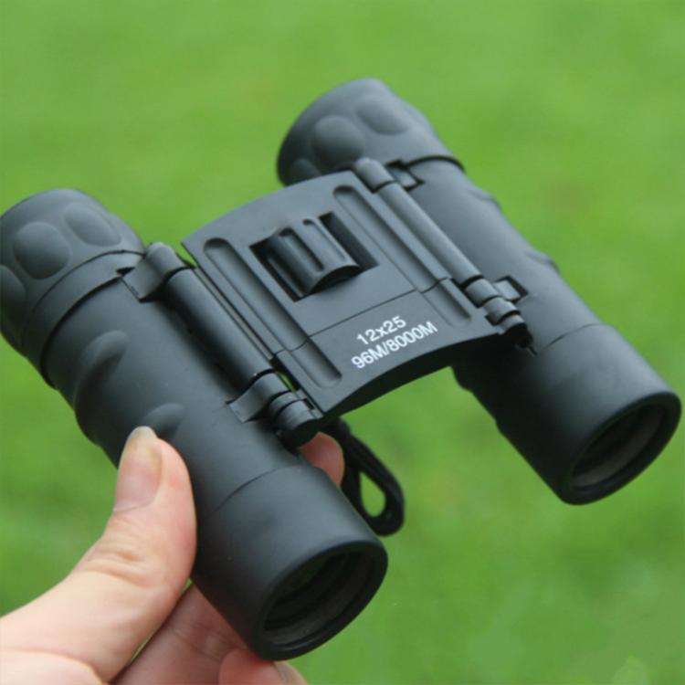 Binocolo tascabile HD ad alta potenza per visione notturna con telescopio 12X25, 12X25