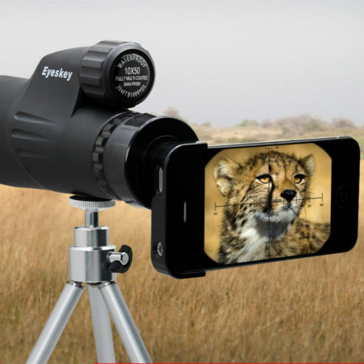 Eyeskey 10X50 Telescopio Misurabile Calibro di Grandi Dimensioni Ingrandimento Alto HD Basso Livello di Luce Visione Notturna Binocolo Monoculare Impermeabile, 10X50 Monocular