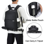 Zaino per computer business casual a doppio strato CADeN L4 Borsa per fotocamera digitale multifunzione USB