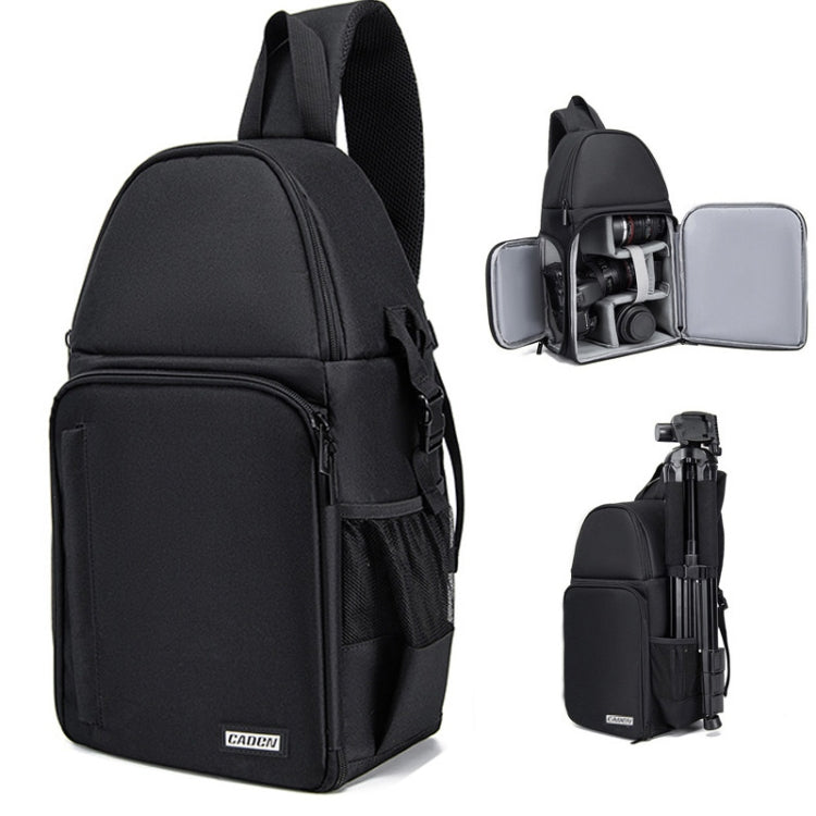 Zaino fotografico CADeN D15 Messenger a spalla singola multifunzione con copertina aperta Zaino per fotocamera reflex per il tempo libero all'aperto, D15