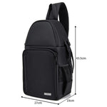 Zaino fotografico CADeN D15 Messenger a spalla singola multifunzione con copertina aperta Zaino per fotocamera reflex per il tempo libero all'aperto, D15