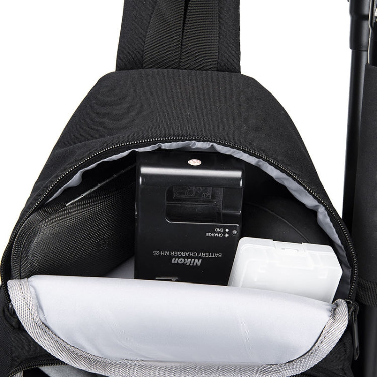 Zaino fotografico CADeN D15 Messenger a spalla singola multifunzione con copertina aperta Zaino per fotocamera reflex per il tempo libero all'aperto, D15