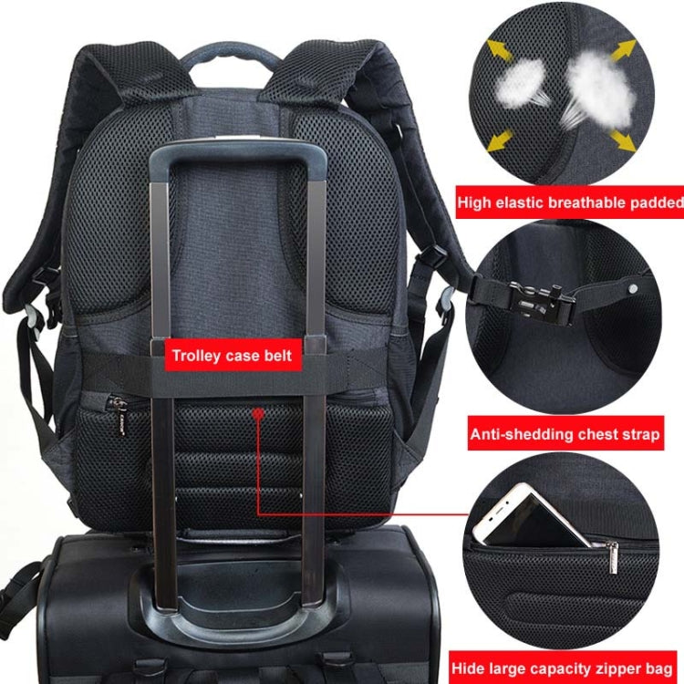 Borsa per fotocamera reflex USB CADeN Borsa per fotocamera unisex portatile impermeabile professionale Canon Nikon