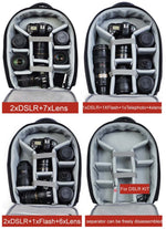 Borsa per fotocamera reflex USB CADeN Borsa per fotocamera unisex portatile impermeabile professionale Canon Nikon