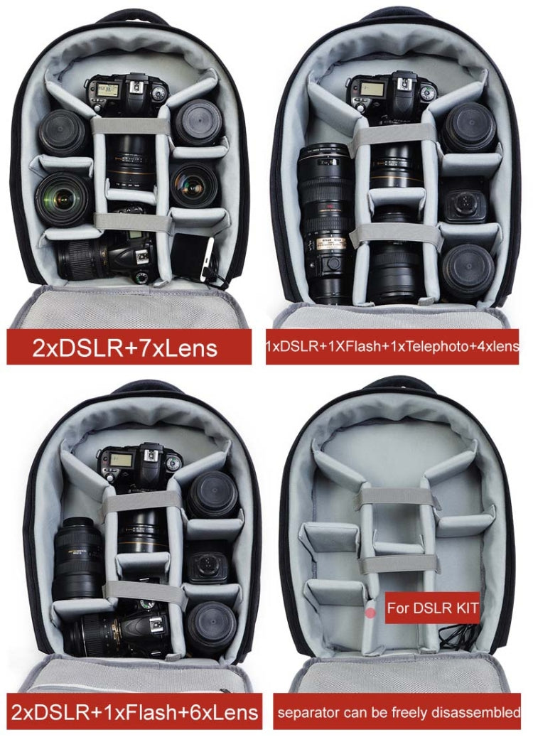 Borsa per fotocamera reflex USB CADeN Borsa per fotocamera unisex portatile impermeabile professionale Canon Nikon
